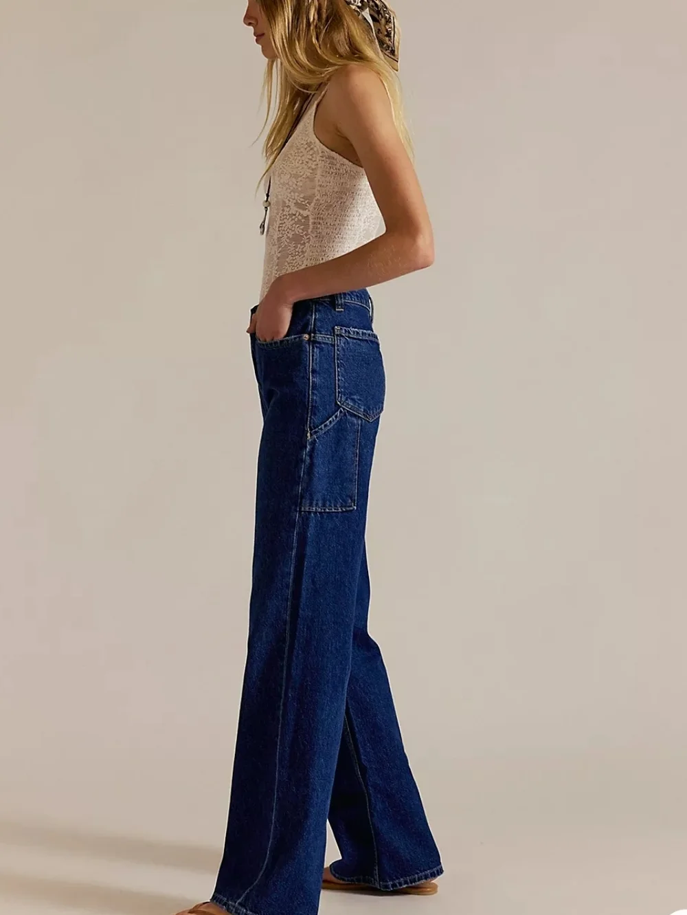 We The Free Tinsley Baggy Jeans Free People NWT Size 32 - Picture 5 of 8
